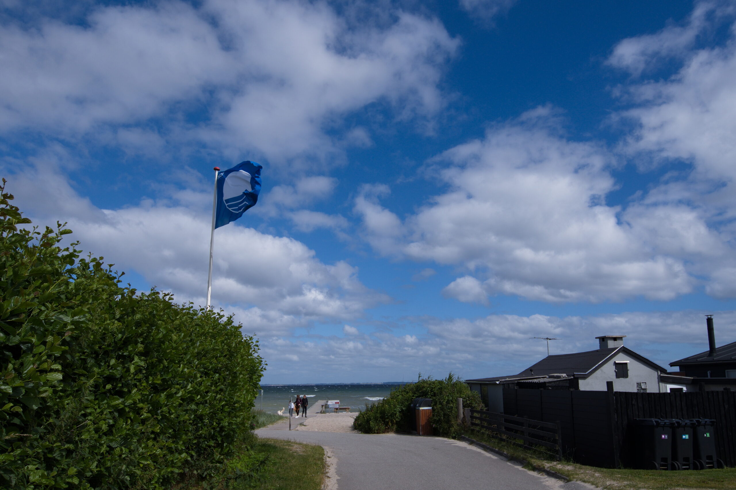Det Blå Flag vajer ved Købingsmark